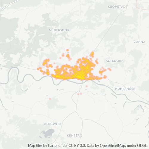 Heatmap für plz 06886