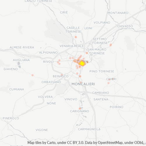 Mappa di calore per cap 10123