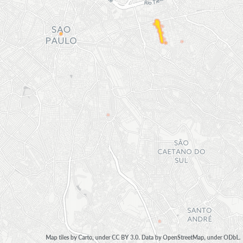 03310-000 Mapa de calor de densidad empresarial