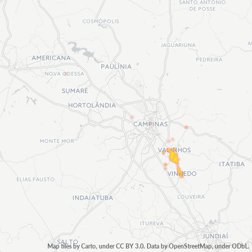 13277-000 Mapa de calor de densidad empresarial