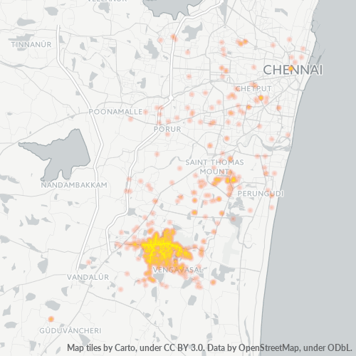 600073 Business Density Heatmap