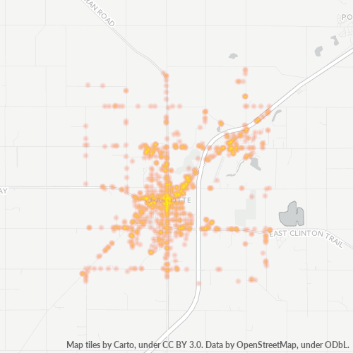 48813 Business Density Heatmap