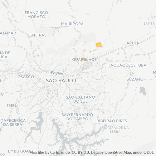 07152-000 Heatmap de Densidade da Empresa