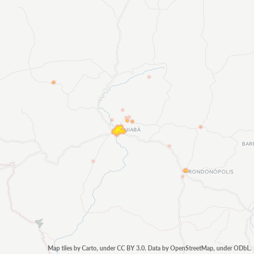 78000-000 Heatmap de Densidade da Empresa