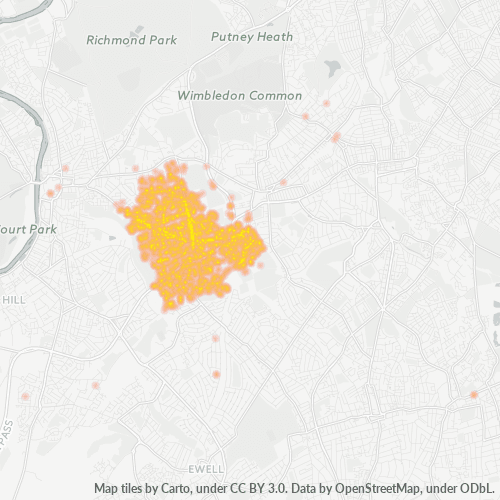KT3 Business Density Heatmap