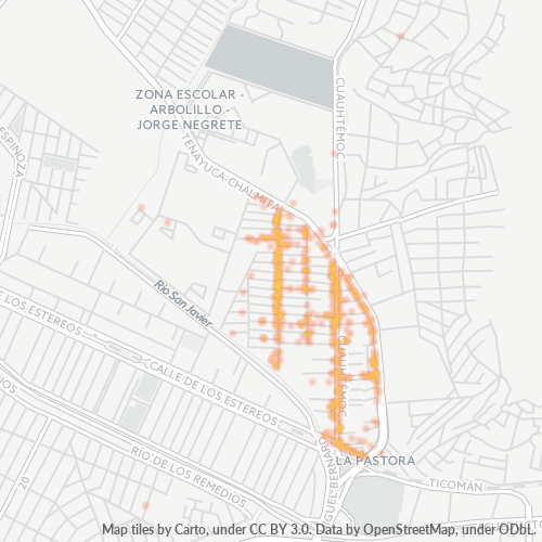 07280 Mapa de calor de densidad empresarial