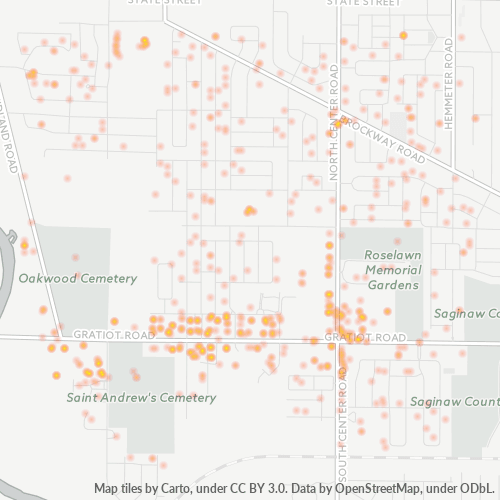 48638 Business Density Heatmap