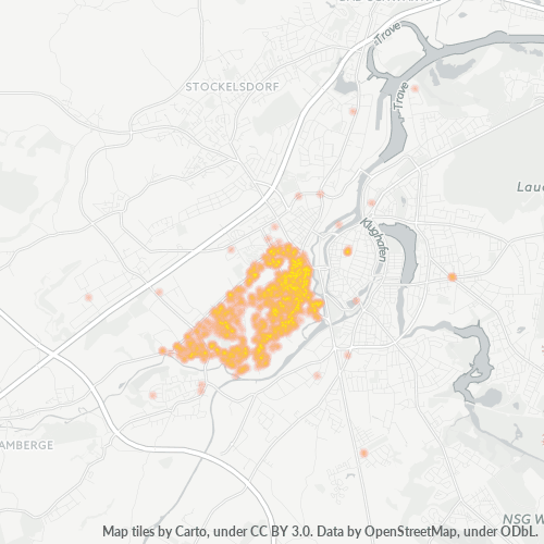 23558 Standortdichte-Heatmap