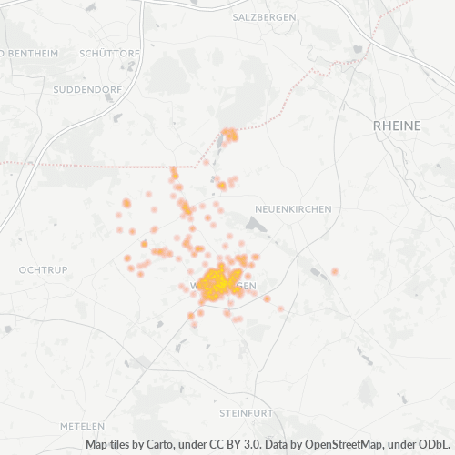 48493 Standortdichte-Heatmap