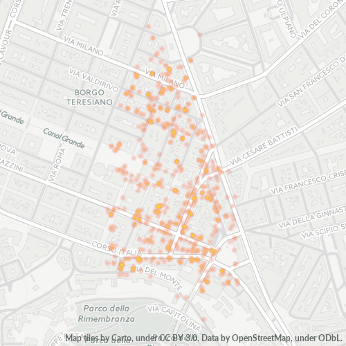 34122 Mapa de densitat de negocis 34122 Mapa de densitat de negocis