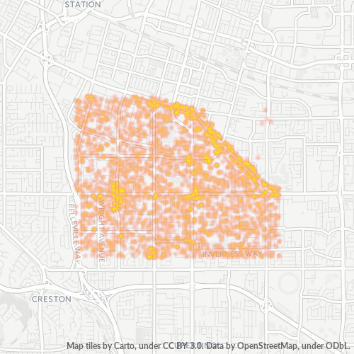 94087 Business Density Heatmap