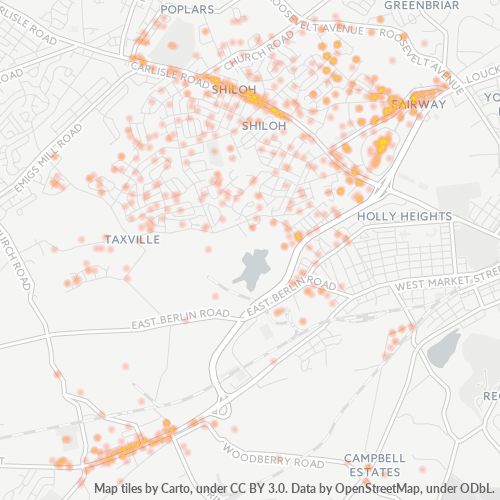 17408 Business Density Heatmap