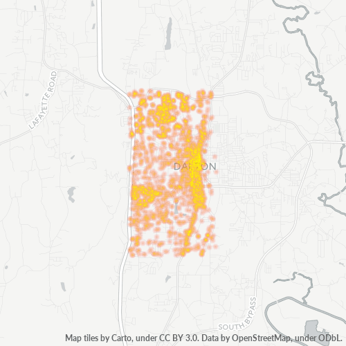 30720 Business Density Heatmap