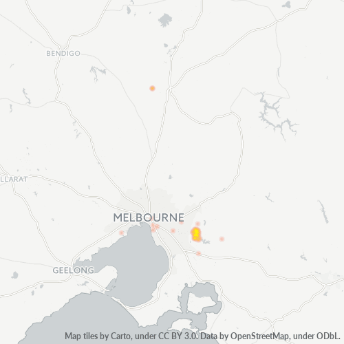 3160 Business Density Heatmap