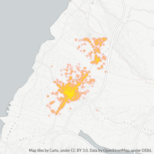 437 商業密度熱圖