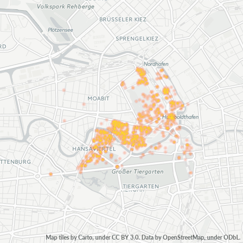 Heatmap für plz 10557