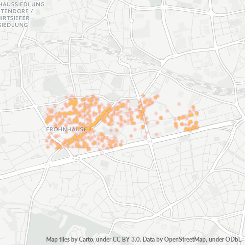 45145 Standortdichte-Heatmap