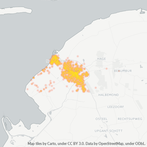 26506 Standortdichte-Heatmap