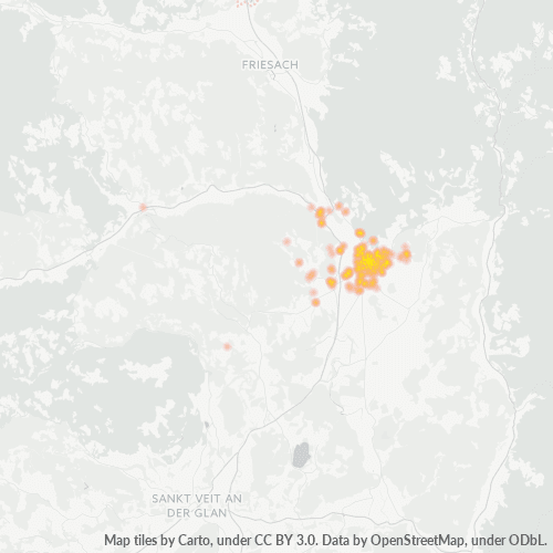 Heatmap für postleitzahl 9330