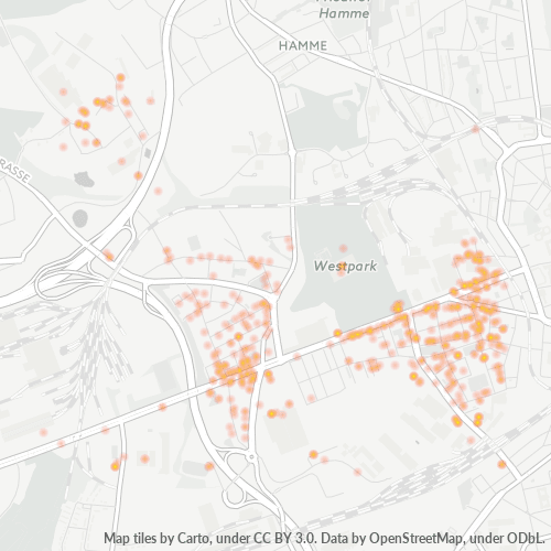 Heatmap für plz 44793