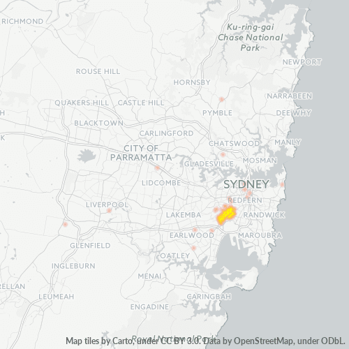 2044 Business Density Heatmap