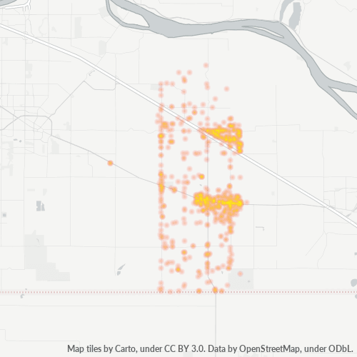 V4W Business Density Heatmap