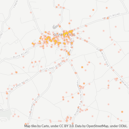 17566 Business Density Heatmap