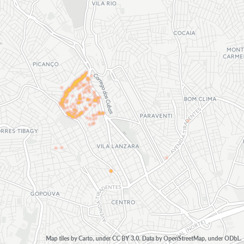 07096-000 Heatmap de Densidade da Empresa
