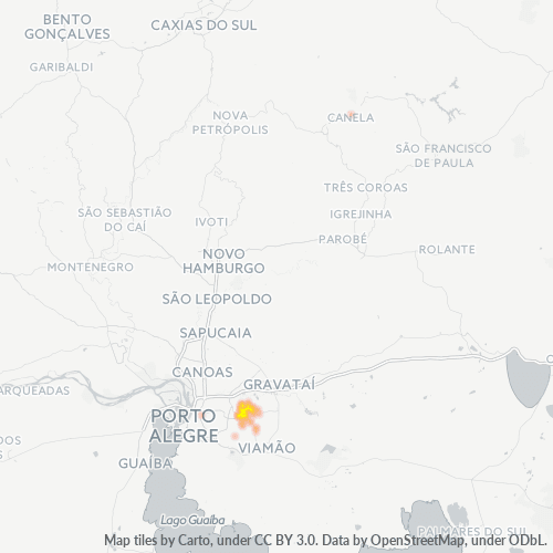 94810-000 Mapa de calor de densidad empresarial
