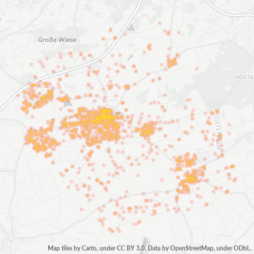 Heatmap für plz 33415