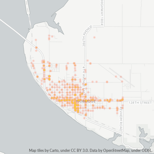 57601 Business Density Heatmap