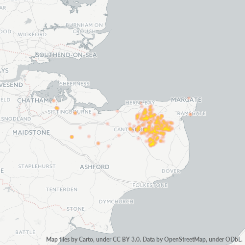 CT3 Business Density Heatmap