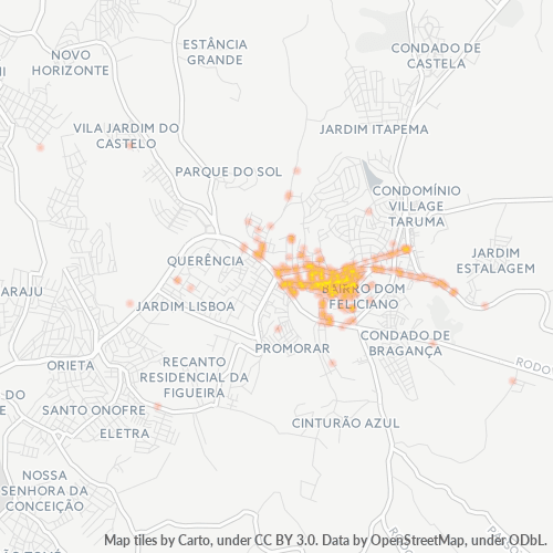 94410-000 Mapa de calor de densidad empresarial