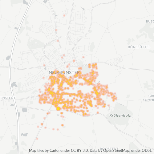24539 Standortdichte-Heatmap