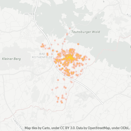 Heatmap für plz 49201