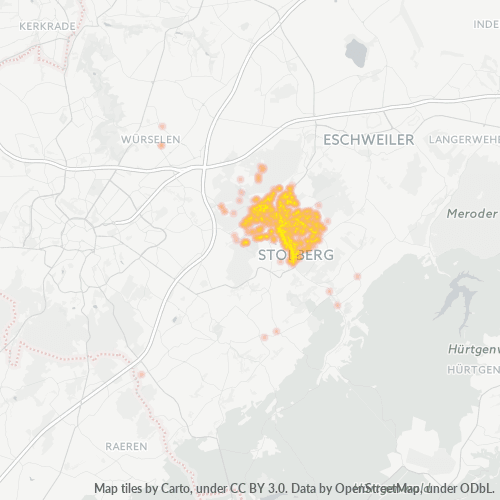Heatmap für plz 52222