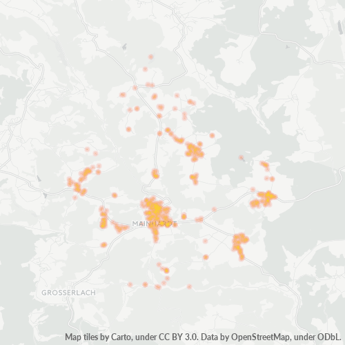 Heatmap für plz 74535