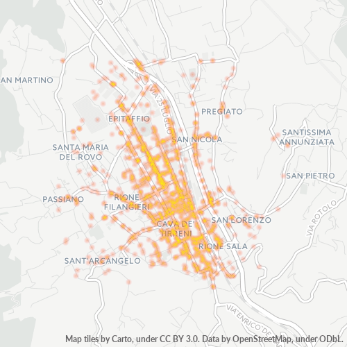 Mappa di calore per cap 84013