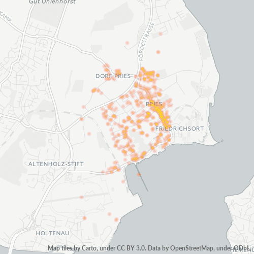 Heatmap für plz 24159