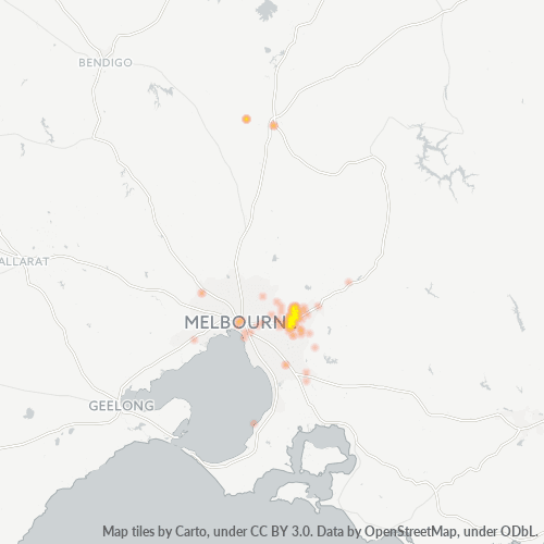 3134 Business Density Heatmap