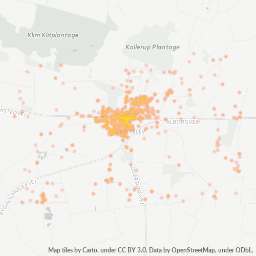 9690 Heatmap over forretningstæthed