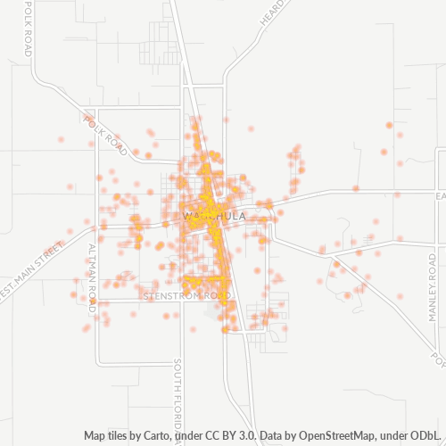 33873 Business Density Heatmap