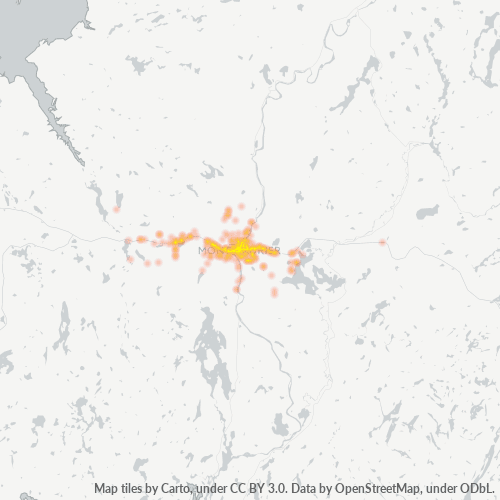 J9L Thermocarte de densité d'activité