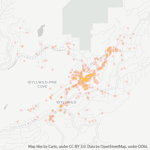 92549 Business Density Heatmap