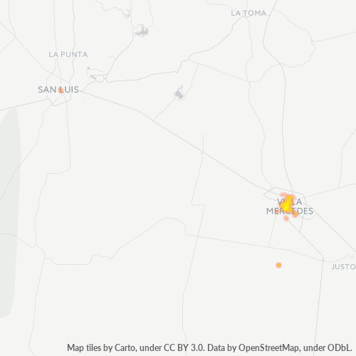 5730 Mapa de calor de densidad empresarial