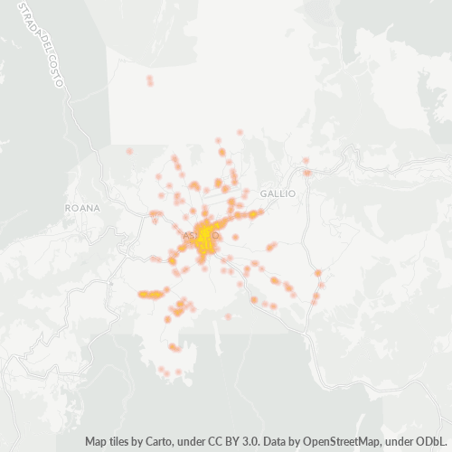 Mappa di calore per cap 36012