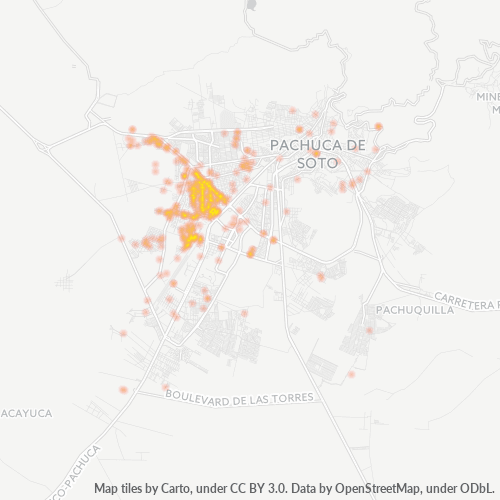 42084 Mapa de calor de densidad empresarial