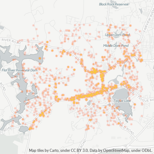02816 Business Density Heatmap
