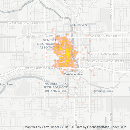 48933 Business Density Heatmap