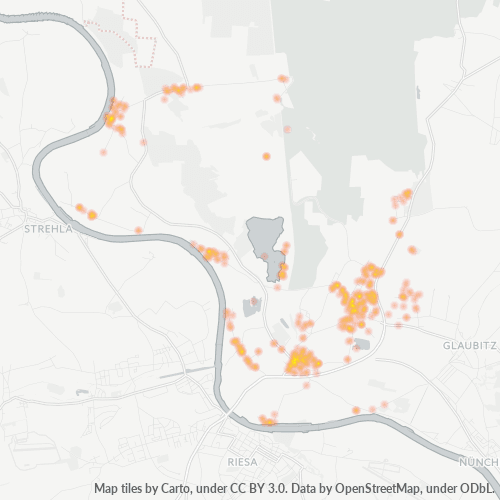 Heatmap für plz 01619